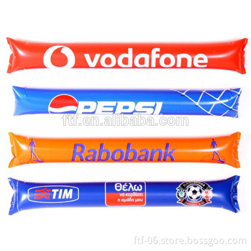 PE Plastic Type and Cheering Stick Type inflatable cheering sticks